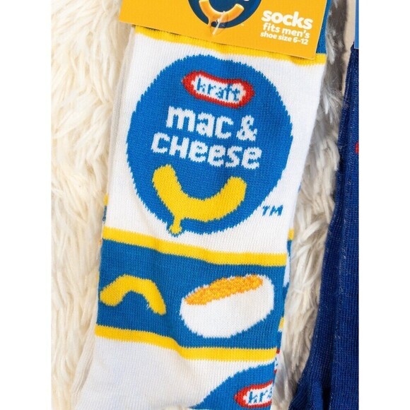 Men’s Novelty Socks Snack Pack Moon Pie Kraft Mac n Cheese NWT - Picture 3 of 7